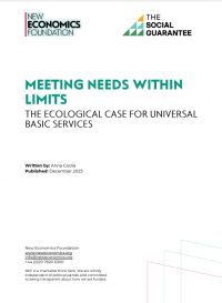 Meeting needs within limits