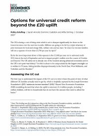 Beyond the £20 uplift